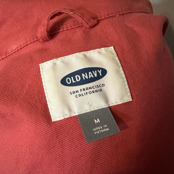 Old Navy pink cotton spring jacket size M - Picture 4 of 5